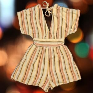 American Eagle Outfitters Striped Romper (440001)